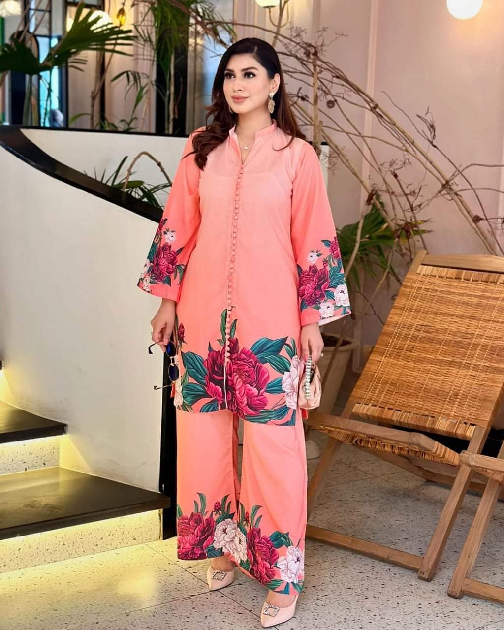 Fancy khaddar Digital printed Two pieces